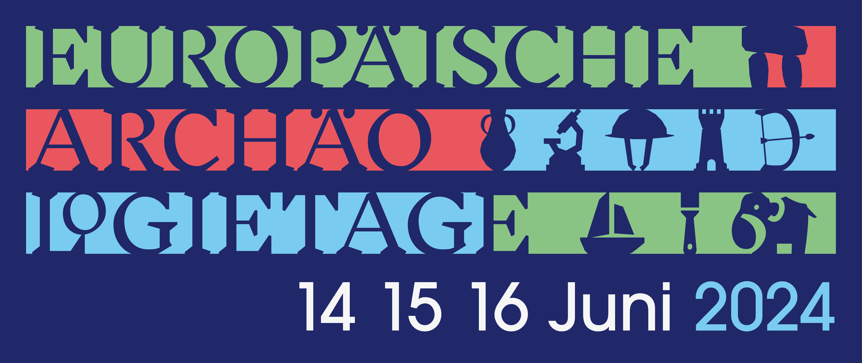Das Logo der Europäischen Archäologietage vom 14. - 16. Juni 2024